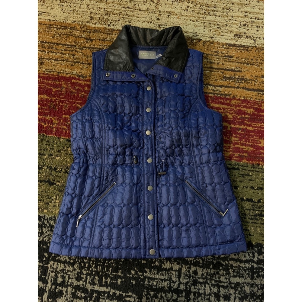 Blue Casual Vest
